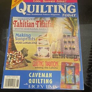 Quilting Today Magazine Aug 2000 Issue 79 Illustrated Cool Summer‎ Quilting